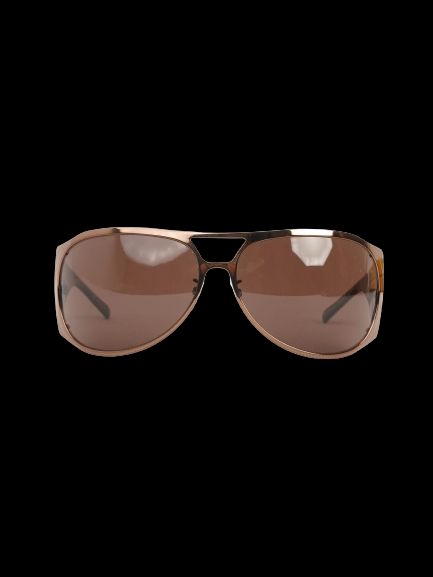 Excellent Givenchy Orange Acetate Pilot Sunglasses for Women