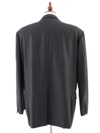 Excellent Ermenegildo Zegna Gray Wool Suit Jacket Size XL