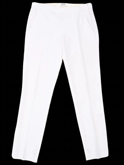 Good Moschino White Trousers Size M Triacetate Women