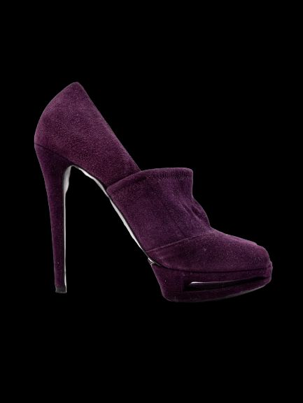 Lesilla Purple Leather High-Heeled Shoes Size 36.5