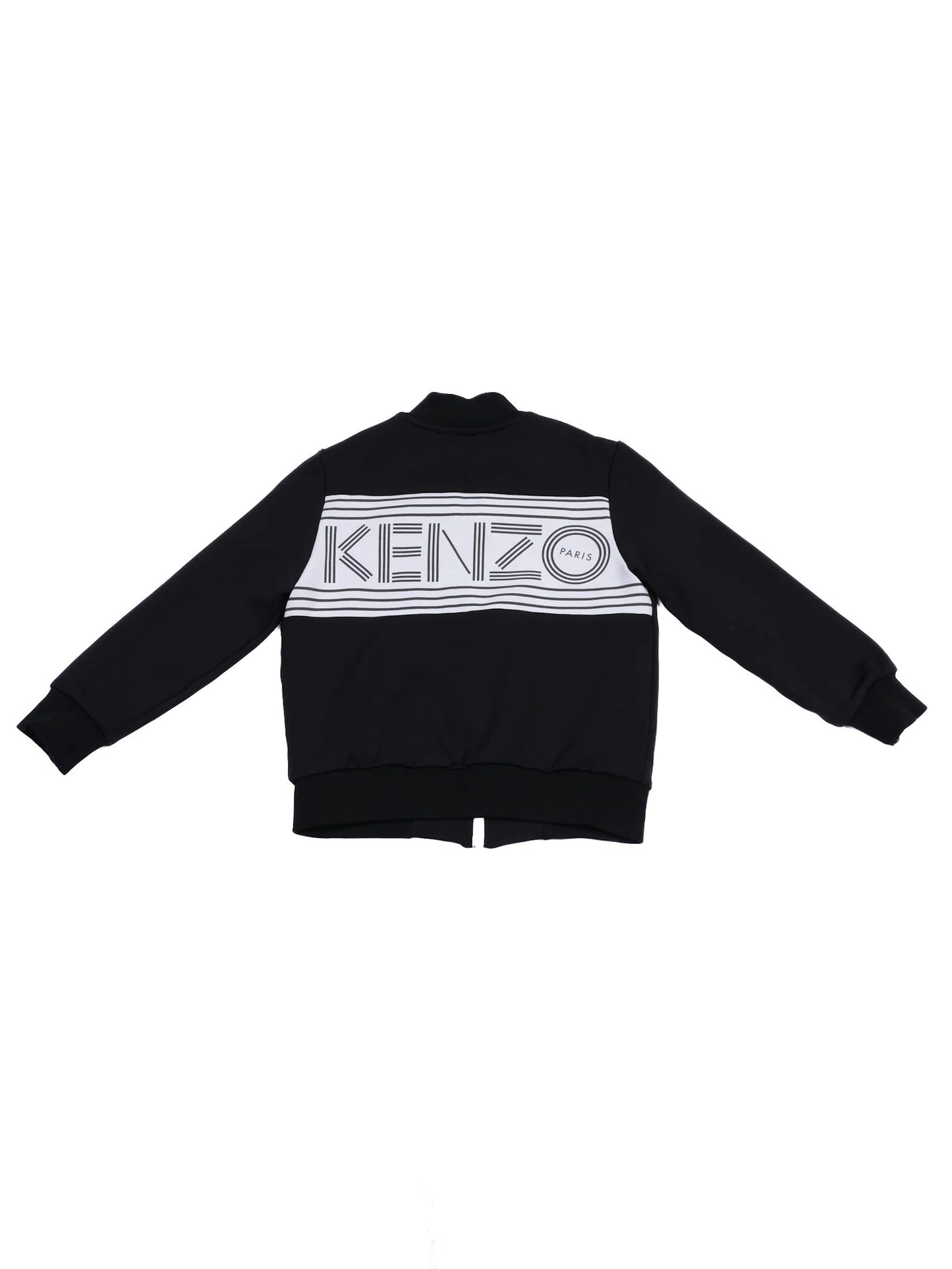 excellent kenzo kids black nylon tracksuit set size 5