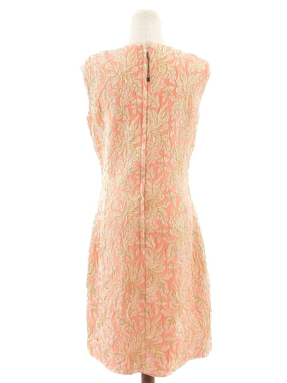 Excellent Dolce Gabbana Silk Pink Sleeveless Dress Size XL