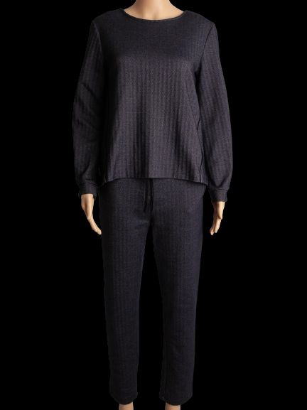 average marella black polyester matching outfit size s