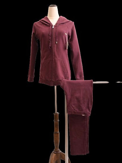 Excellent Liu Jo Red Hooded Tracksuit Cotton Size S