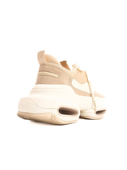 Average Balmain Yellow Textile Sneakers with Chunky Sole Design