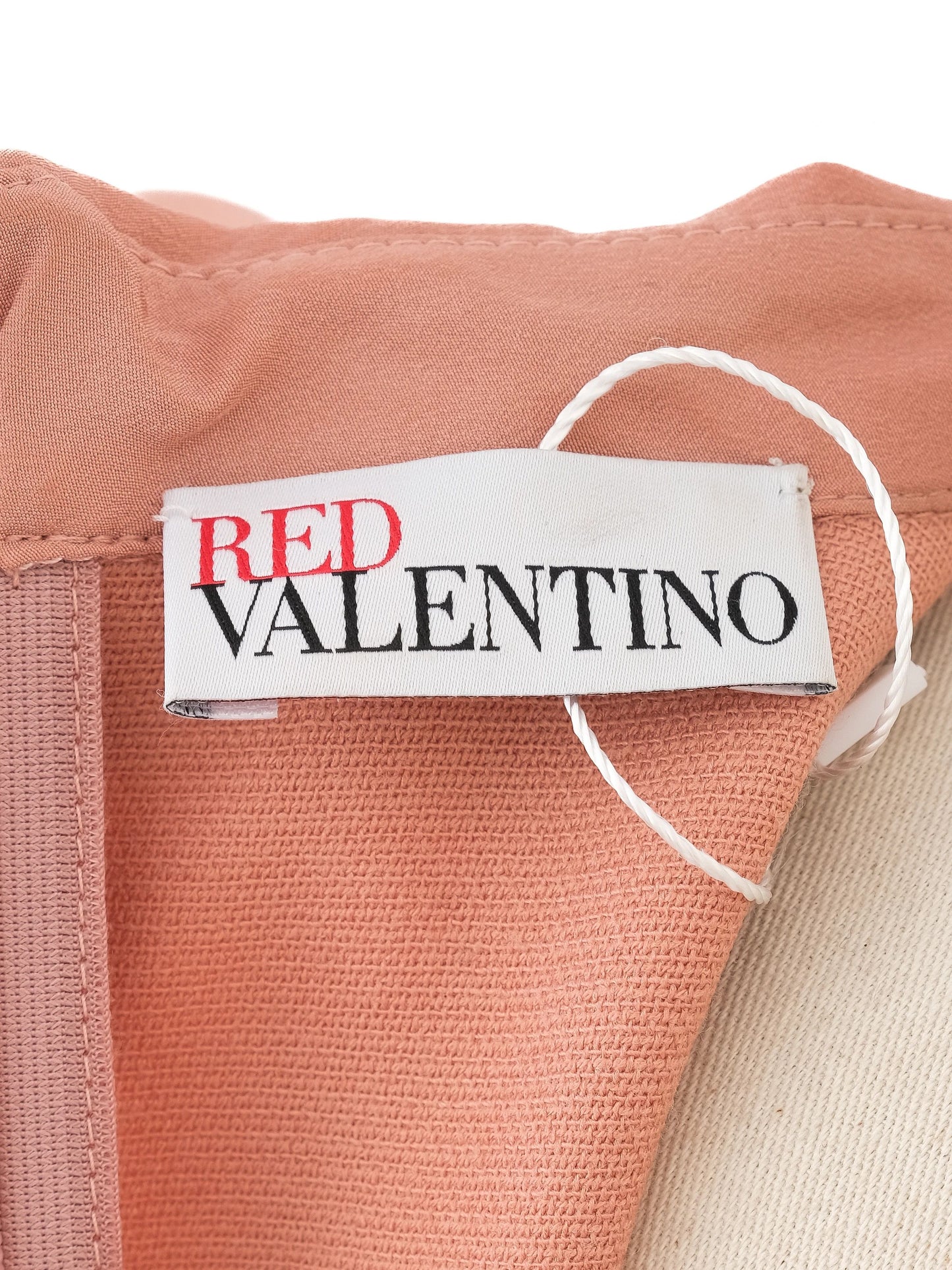 perfect red valentino pink sleeveless dress size s with peter pan collar