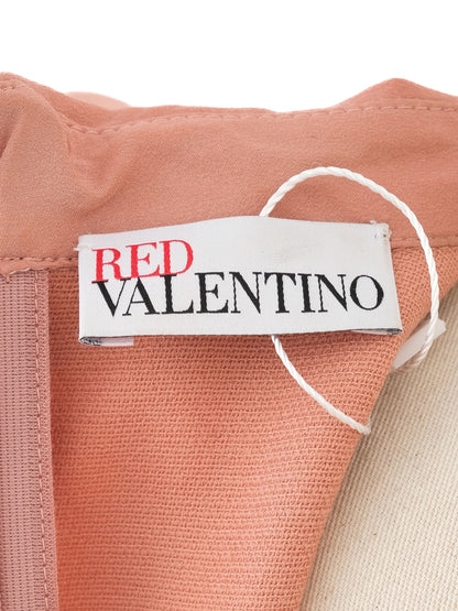 Perfect Red Valentino Pink Sleeveless Dress Size S with Peter Pan Collar