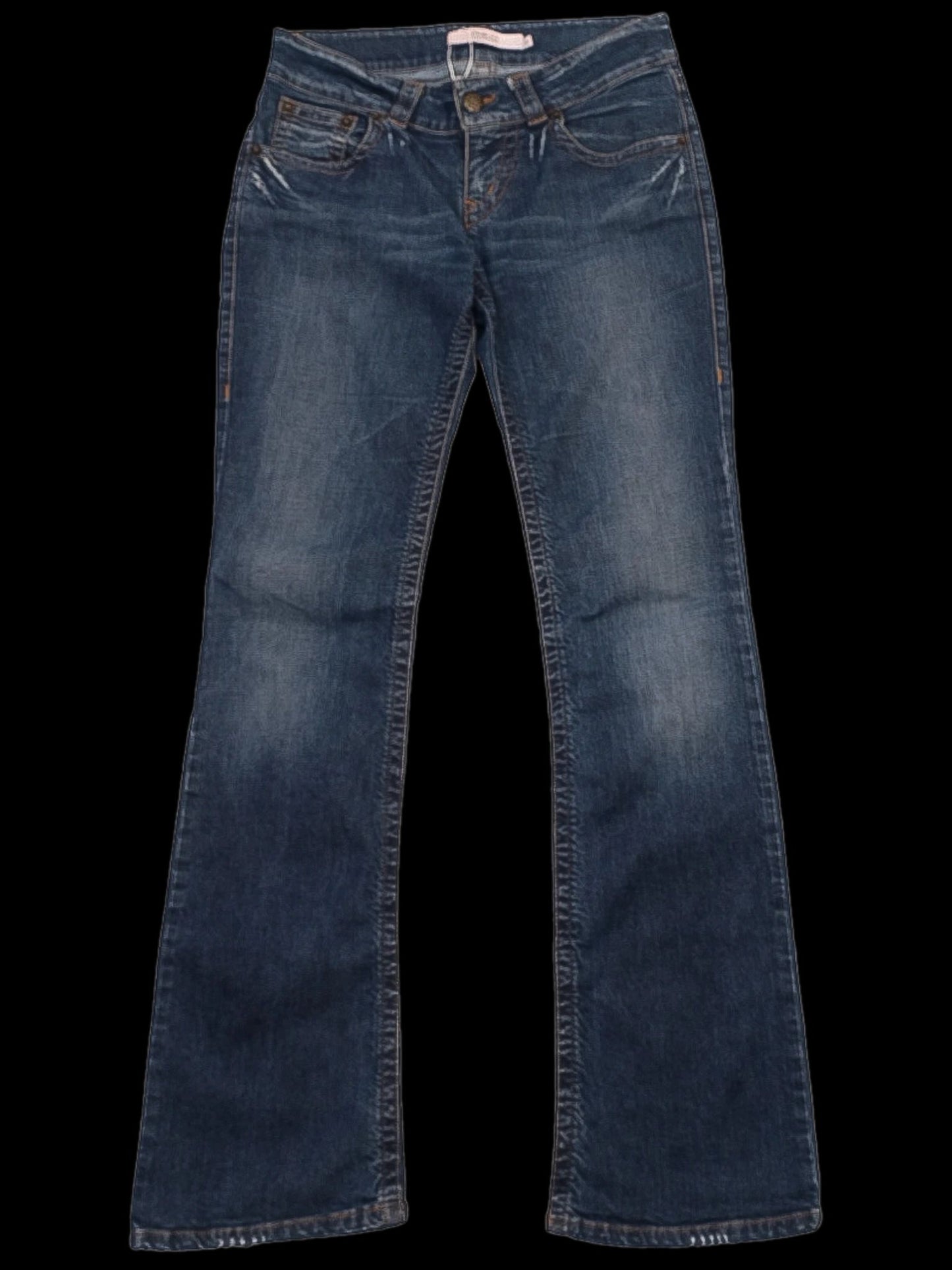 excellent red valentino blue cotton jeans size m