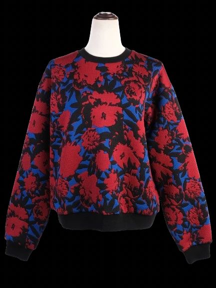 etro floral patterned sweater black size s excellent condition