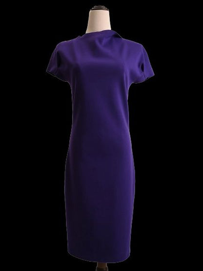 Excellent Emporio Armani Purple Dress Size S Women Polyester