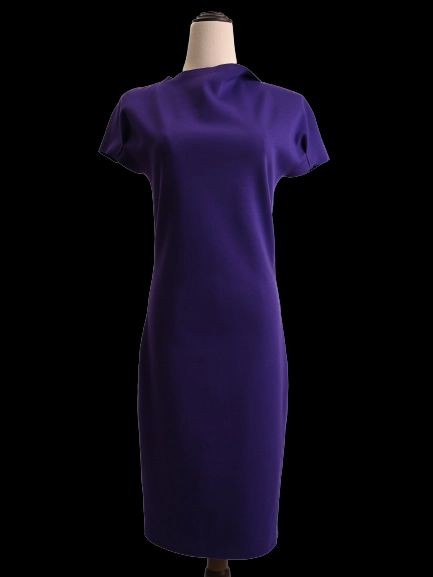 Excellent Emporio Armani Purple Dress Size S Women Polyester