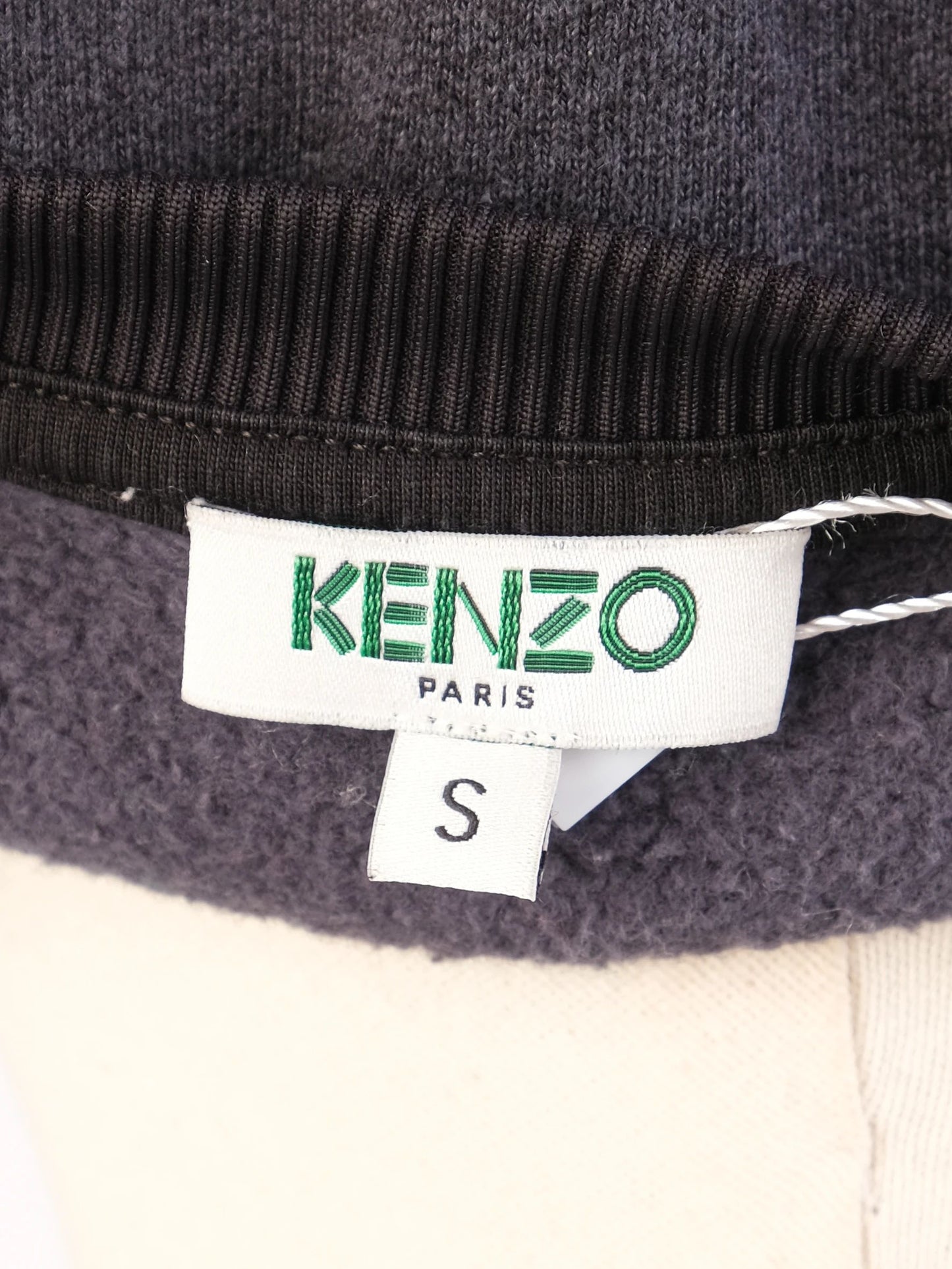 excellent kenzo women's sweatshirt blue polyester size s