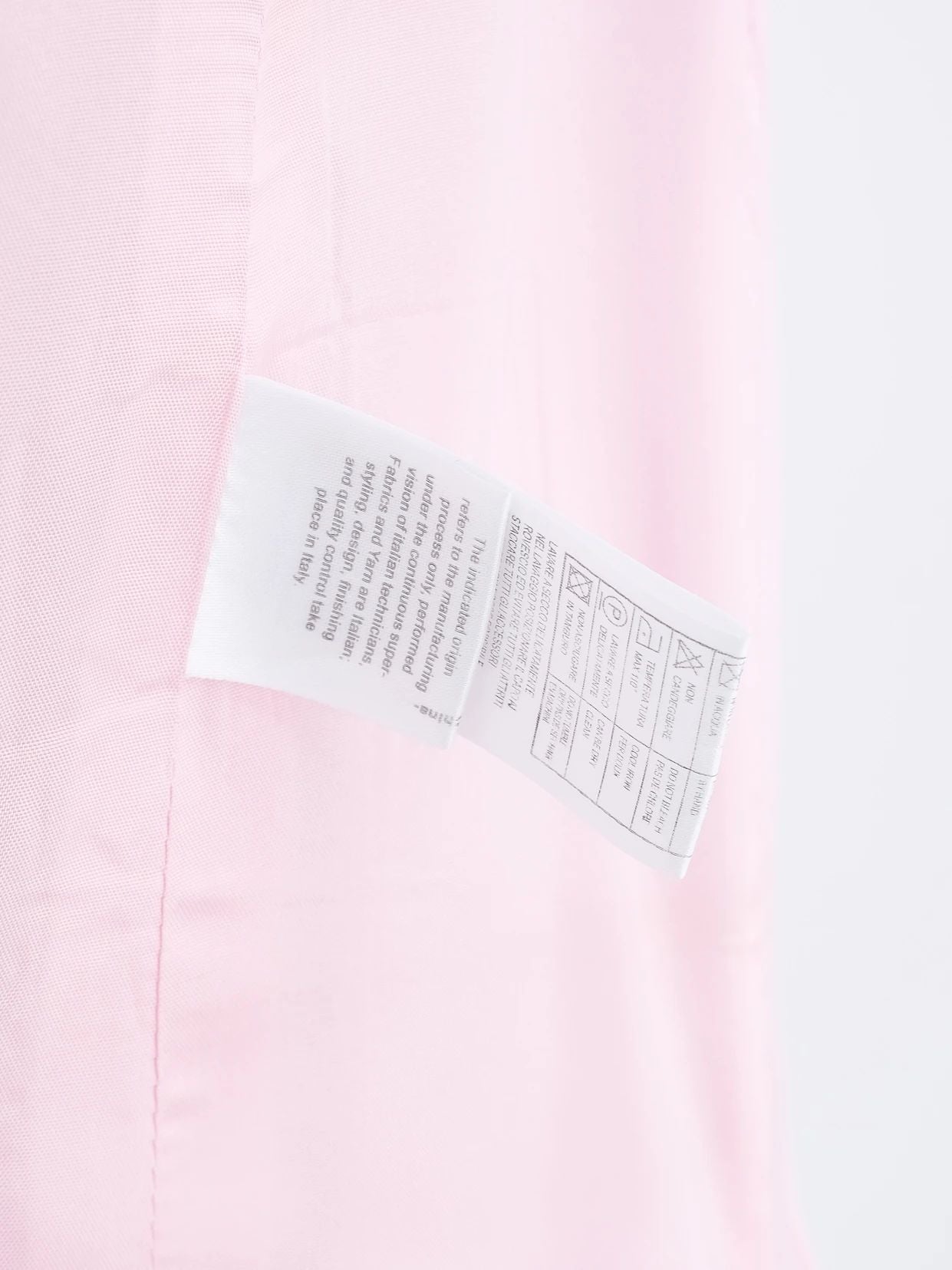 excellent luisa spagnoli pink cotton jacket size l with zipper