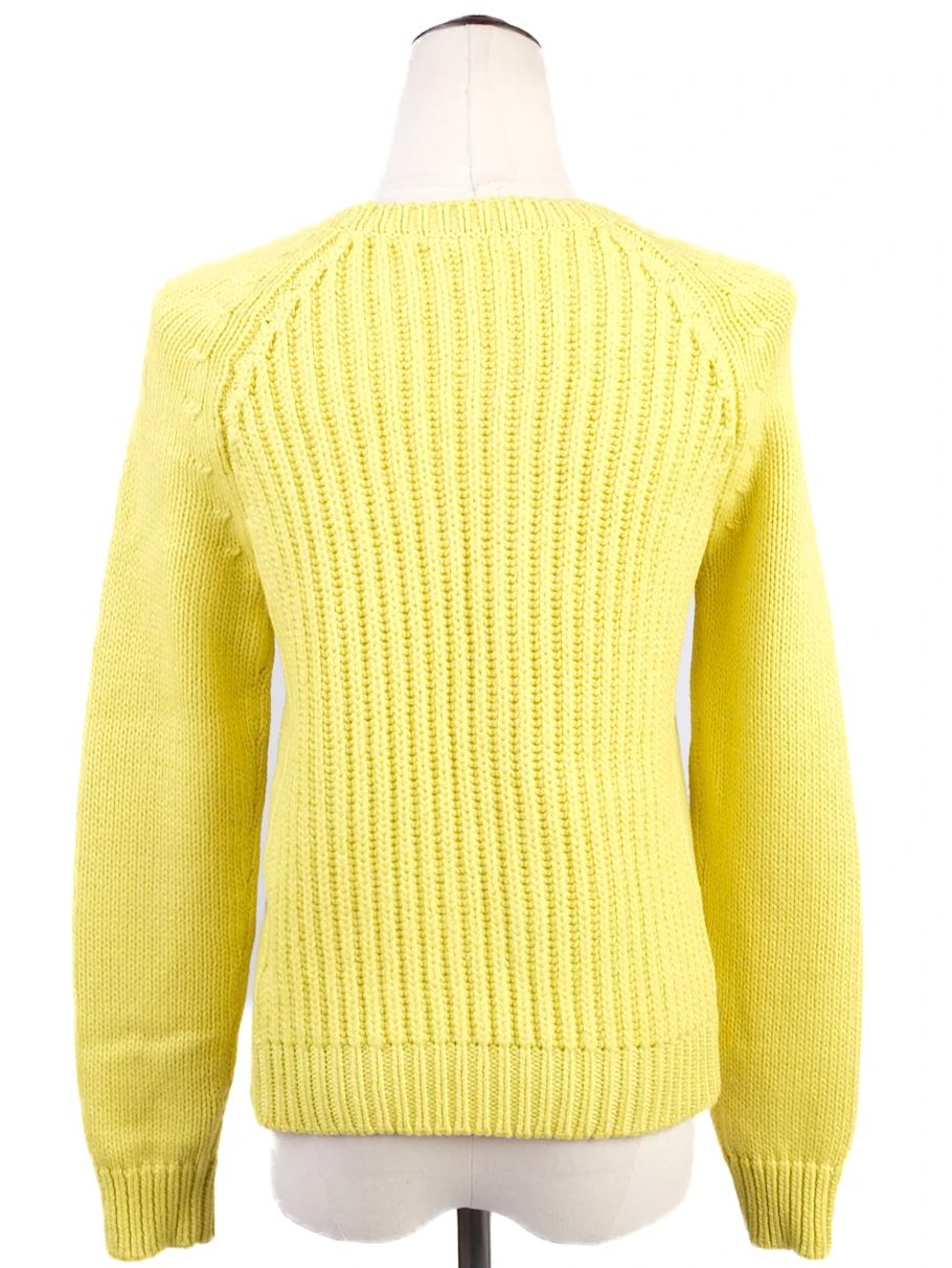 excellent weekend maxmara yellow wool sweater size xs women