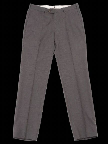 excellent ermenegildo zegna gray wool dress trousers size m