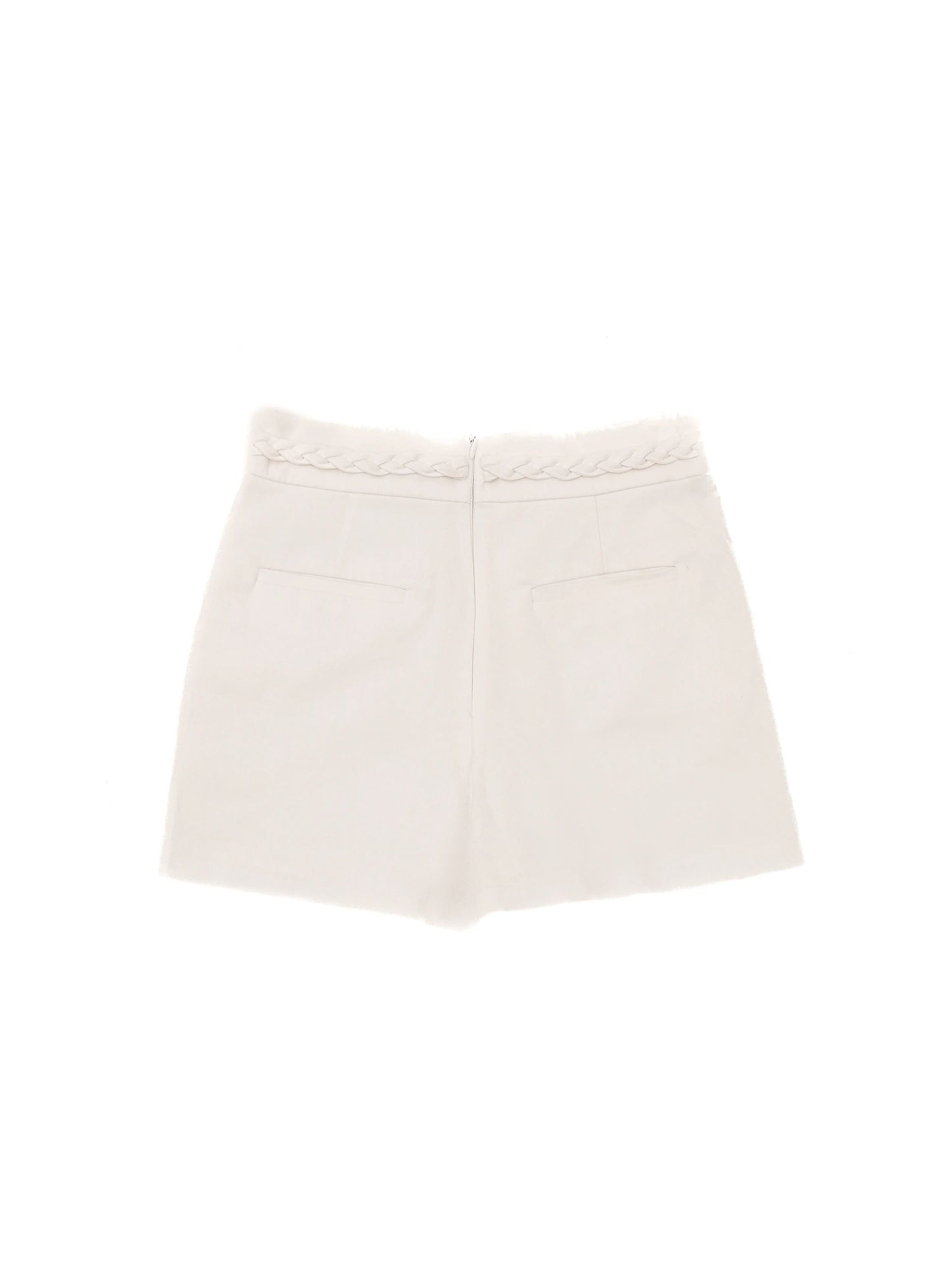 excellent red valentino white shorts size 40 with braided detail