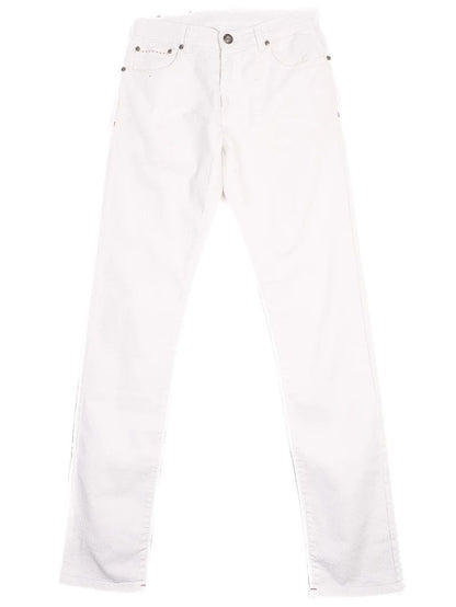 Perfect Isaia Women's White Cotton Jeans Size M