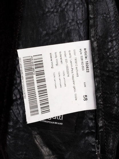 Good Bugatti Orange Leather Coat Size XL for Men