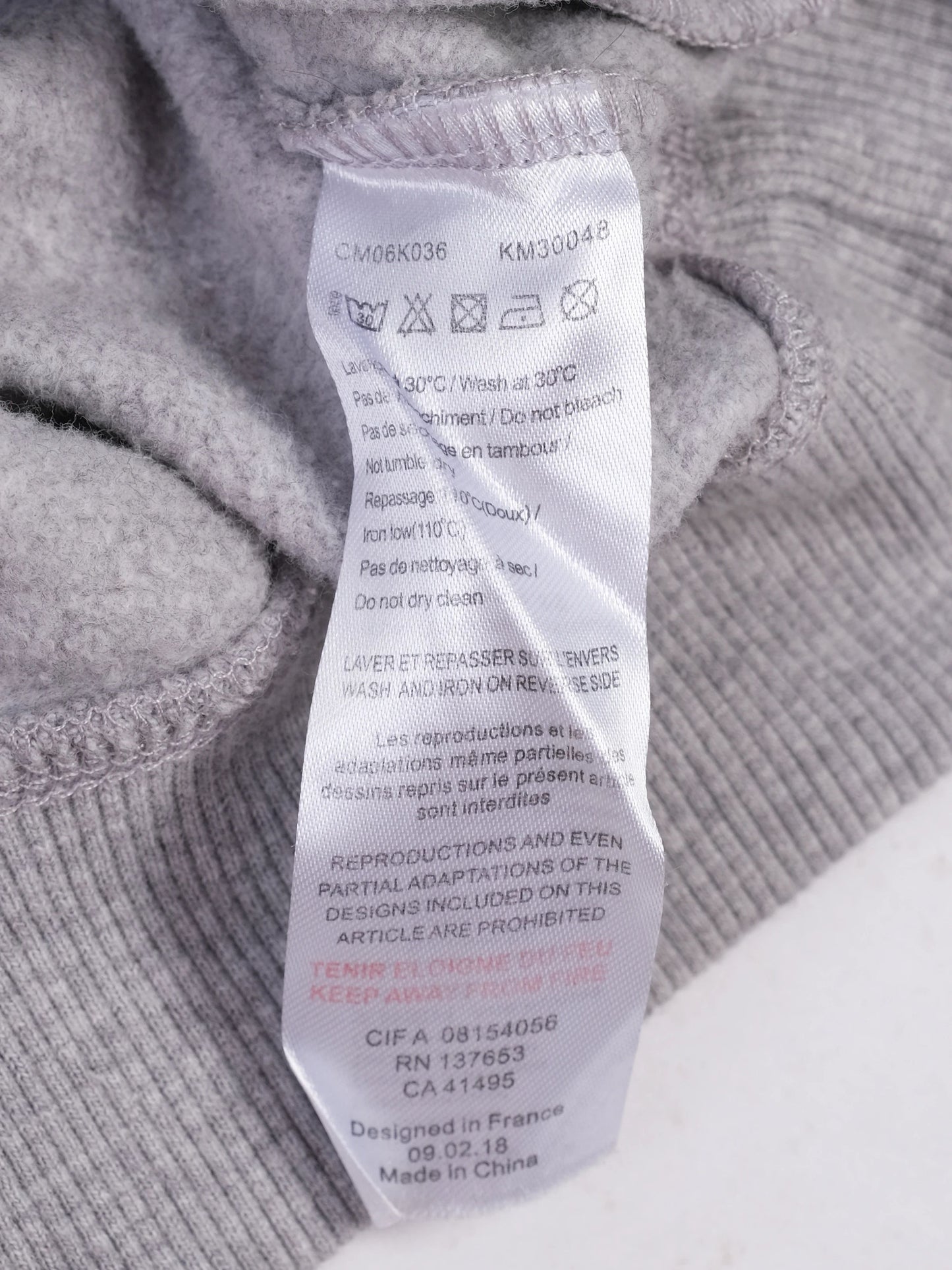 excellent kenzo gray hoodie kids size 12 with embroidered tiger design