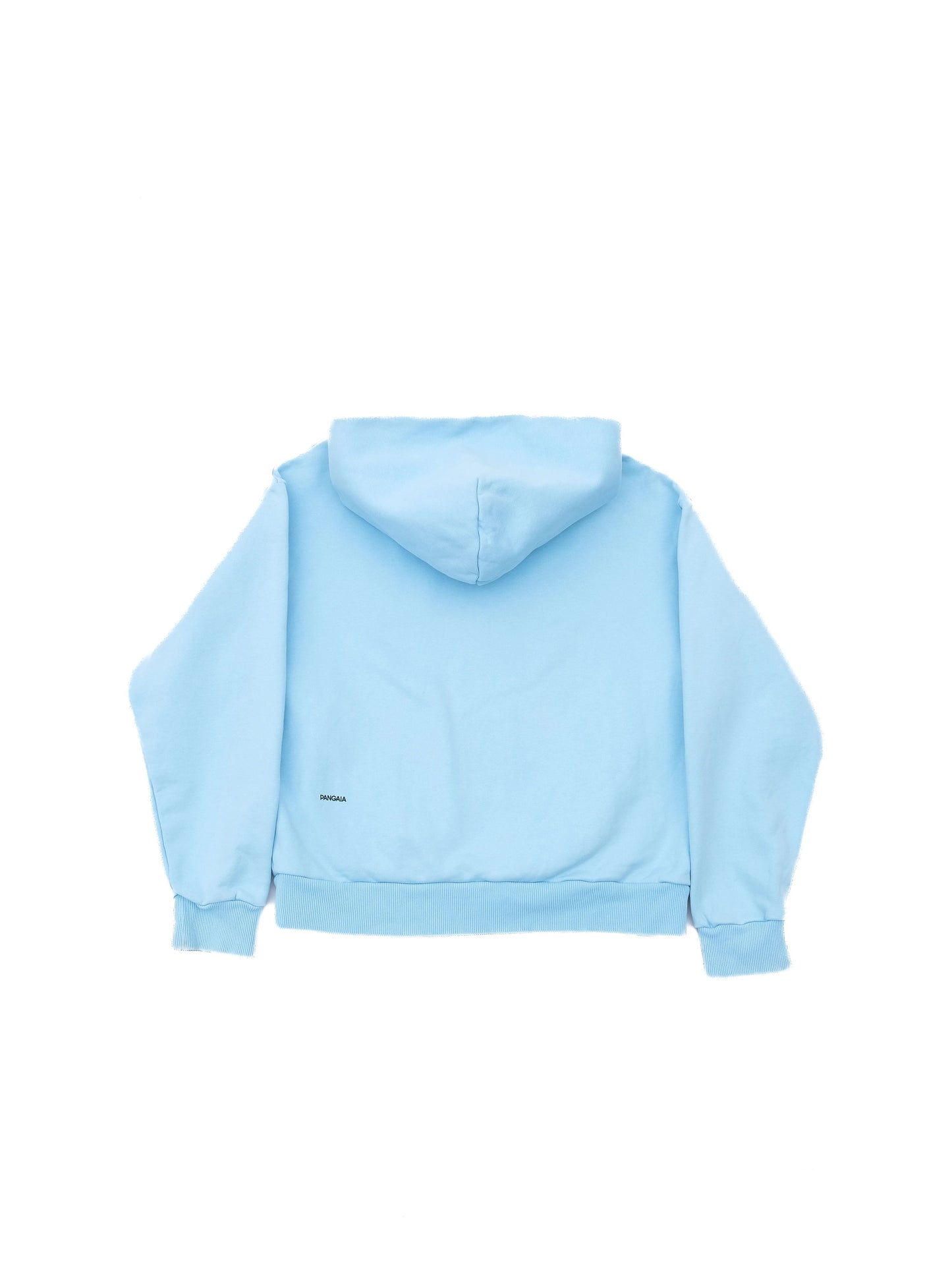 excellent pangaia blue hoodie size s eco-friendly cotton