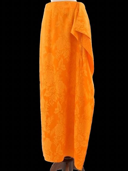 the attico orange floral wrap skirt size m excellent condition