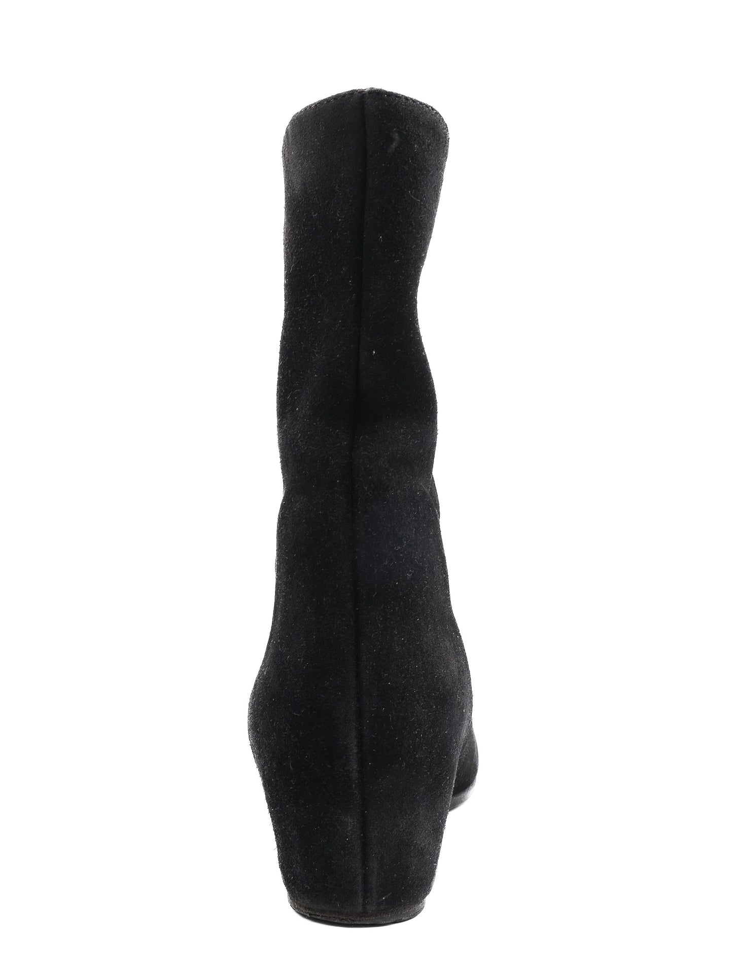 jimmy choo black leather wedge boots size 39 women excellent condition