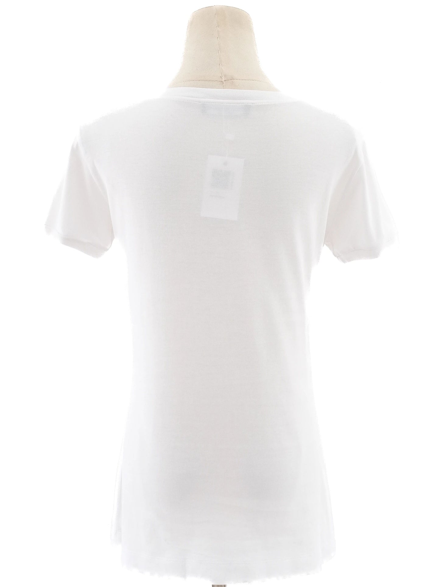 good dolce gabbana white floral cotton t-shirt size s women