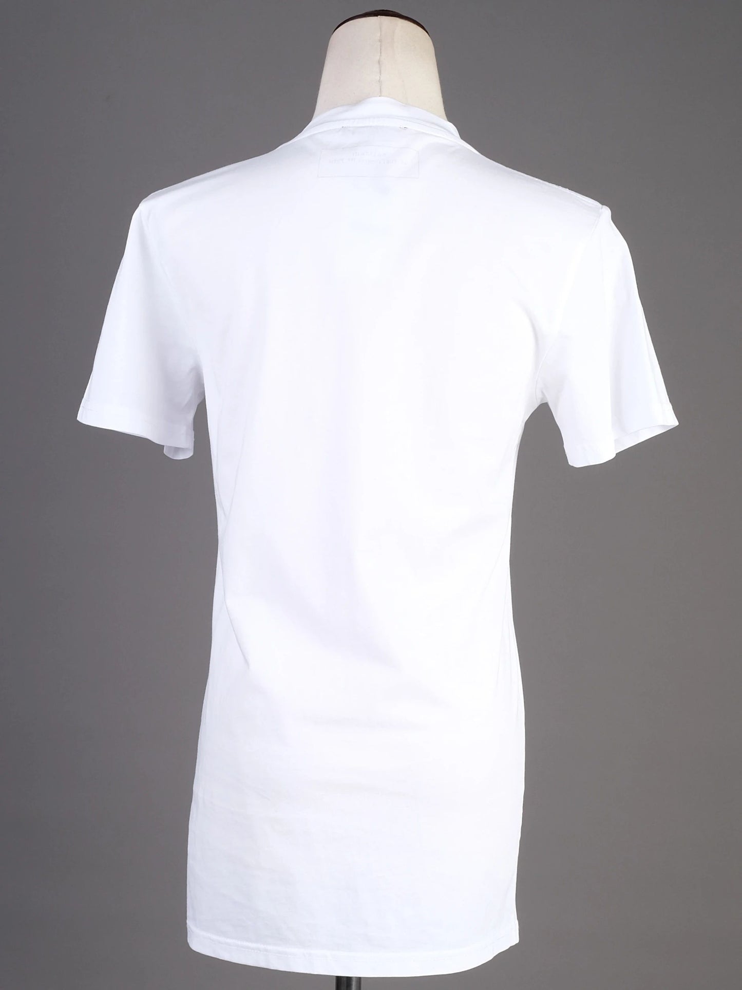 excellent balmain white t-shirt xs cotton paris graphic tee