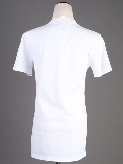 Excellent Balmain White T-Shirt XS Cotton Paris Graphic Tee