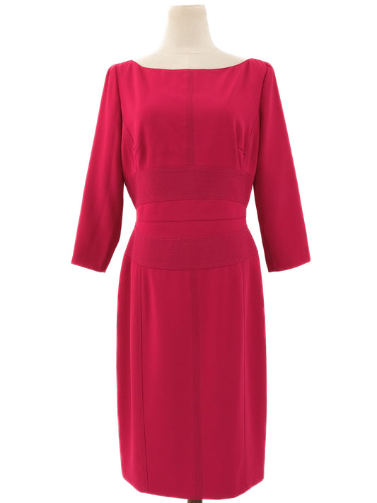 Elie Saab Pink Long-Sleeved Dress Size L - Excellent Condition