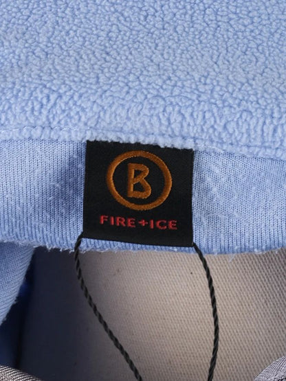 Excellent Bogner Women's Blue Fleece Pullover Size L Quarter-Zip