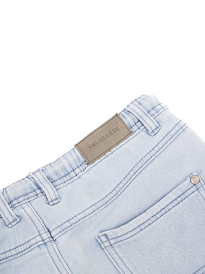 Trussardi Kids Blue Nylon Denim Shorts Size 12 Excellent Condition