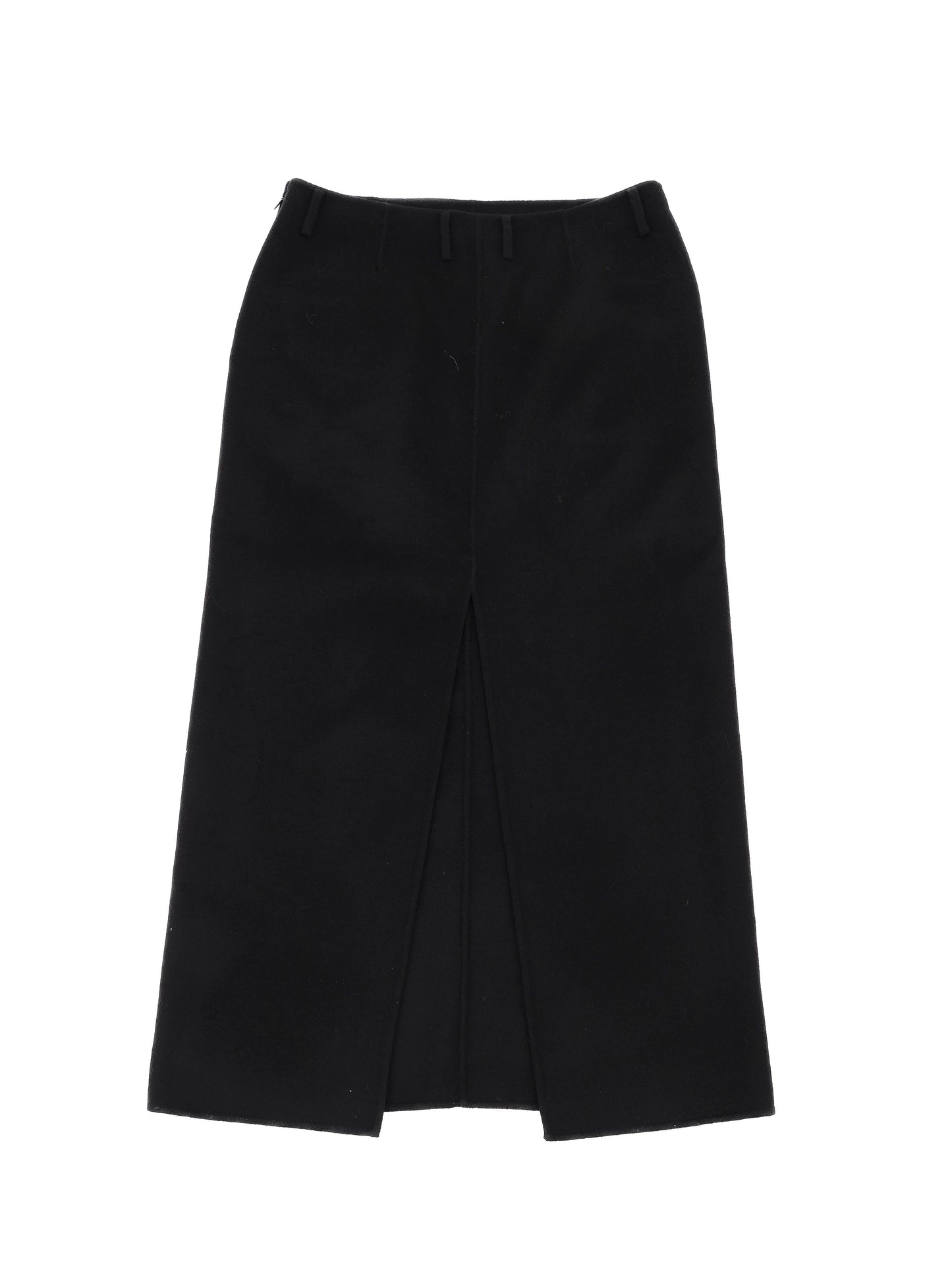 new cos black wool skirt with slit size m