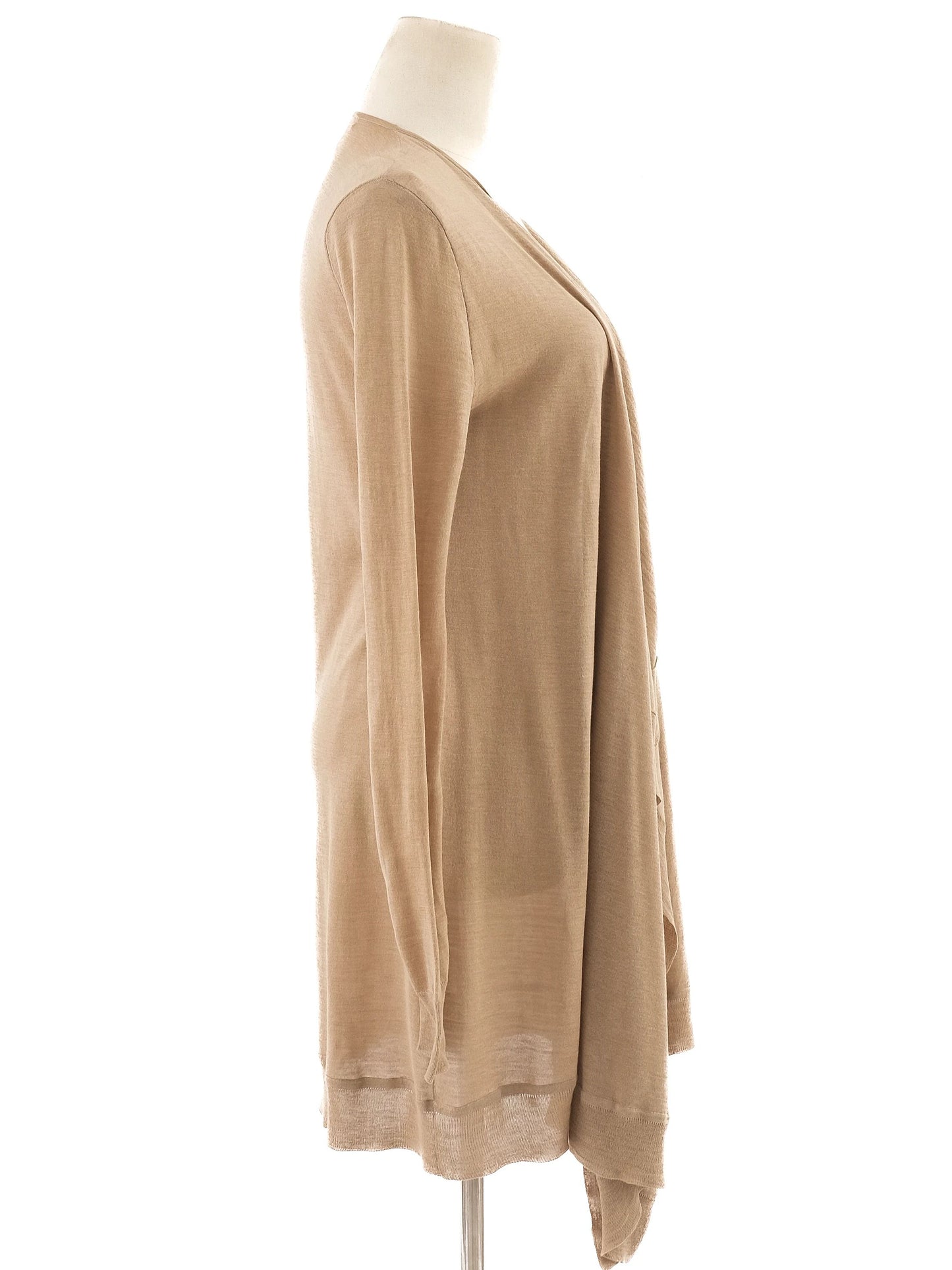 excellent ralph lauren women's orange silk cardigan size m
