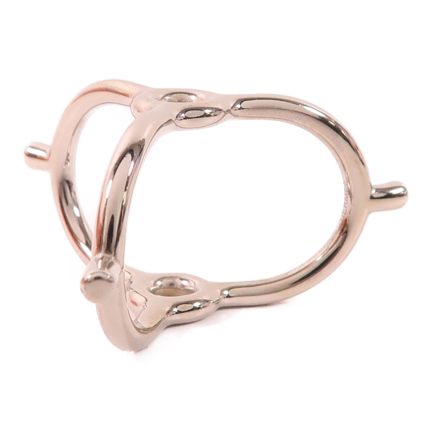 Hermes Kim Scarf Ring Silver Other Metal