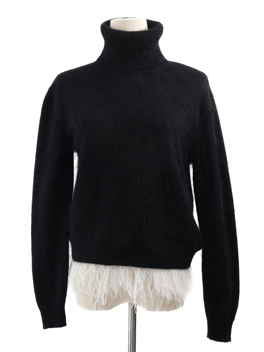 Excellent N21 Black Turtleneck Sweater Nylon Women