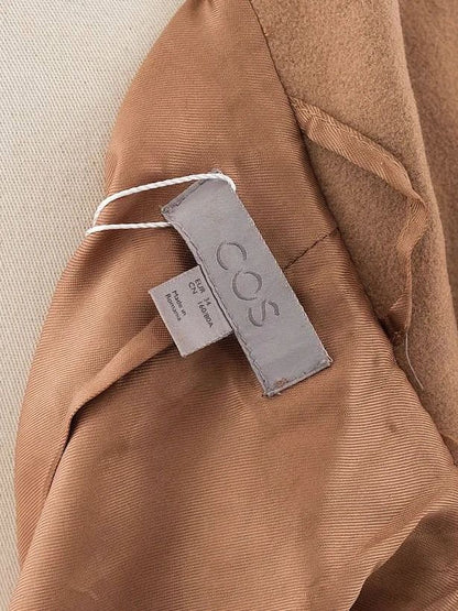 Excellent Cos Orange Wool Coat Size XS with Button Front