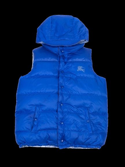Excellent Burberry Blue Puffer Vest for Kids Size 14