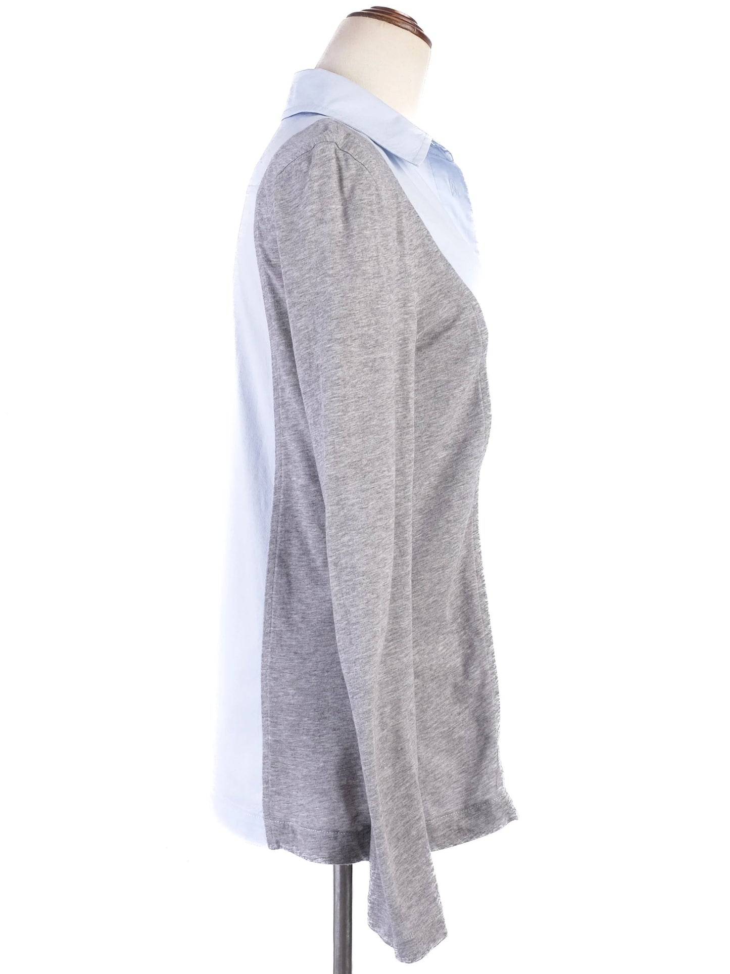 excellent alexander wang long sleeve shirt light blue xs
