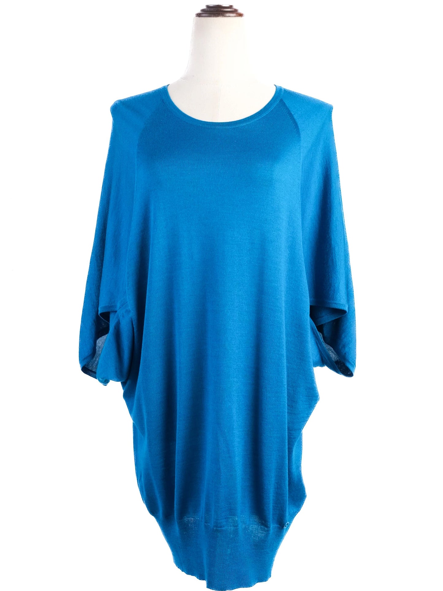 excellent gucci blue wool sweater size s for women