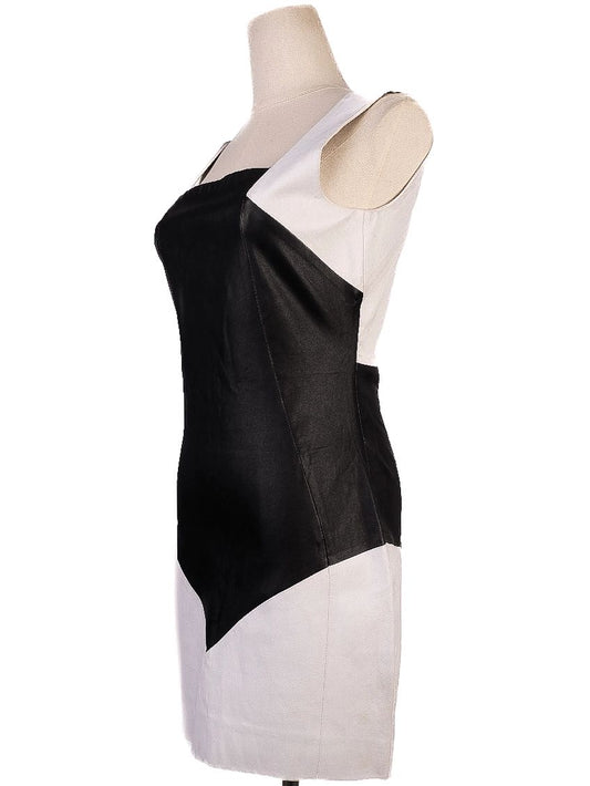 Good Simonetta Ravizza Black & White Geometric Dress Size S