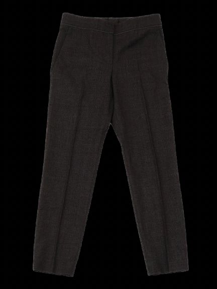 perfect brunello cucinelli gray wool trousers size l women