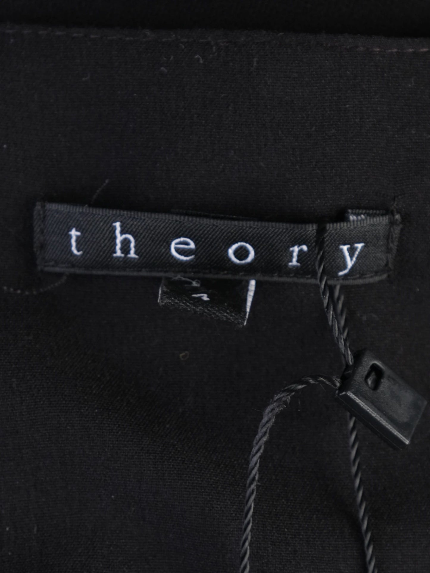 excellent theory black sleeveless dress size s, polyester, flowing skirt