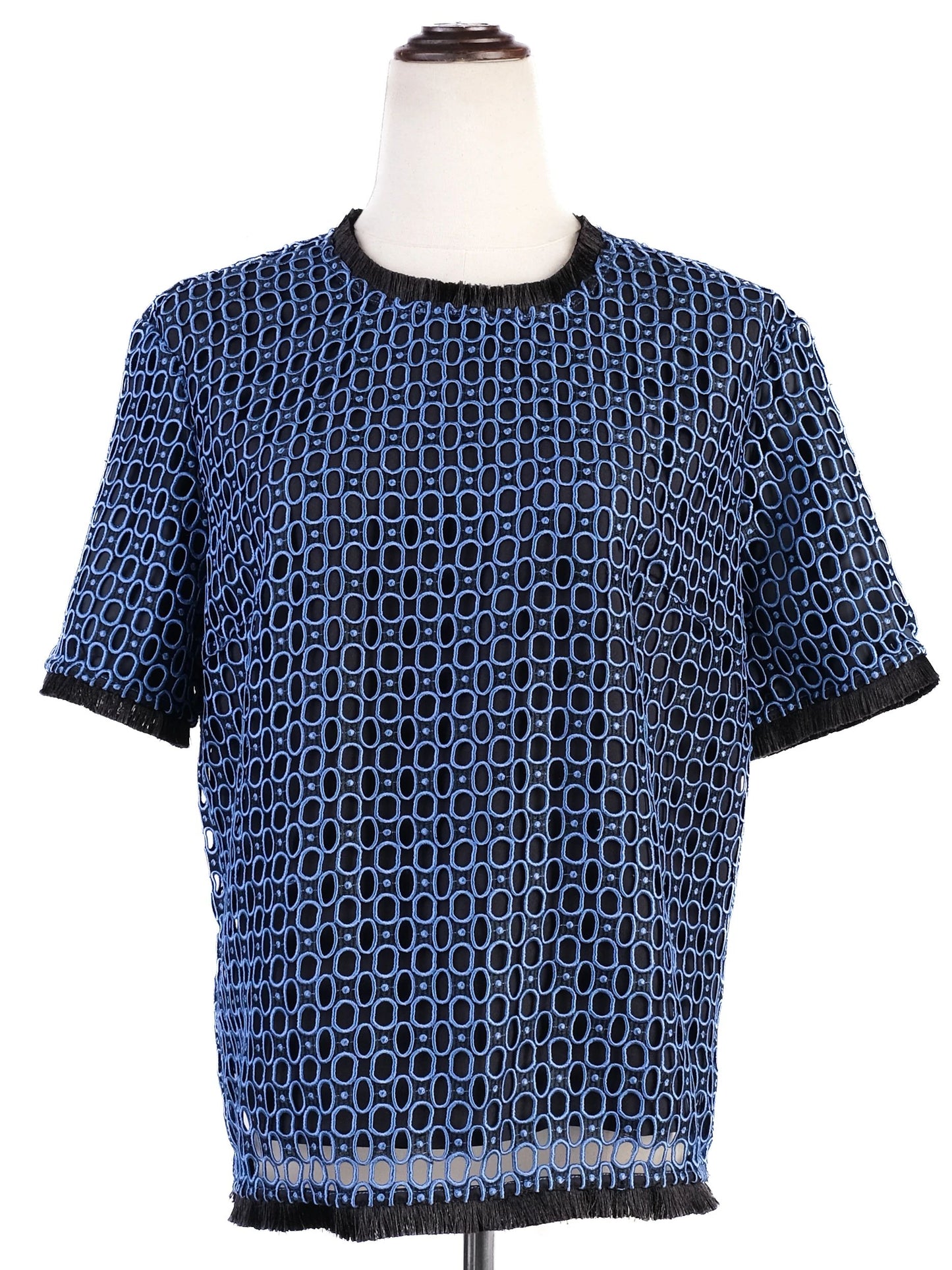 sportmax excellent condition blue polyester women's top size m