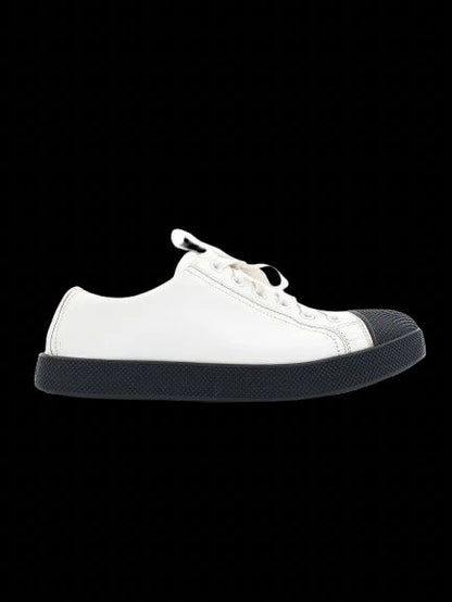 Average Condition Prada White Leather Sneakers Size 36