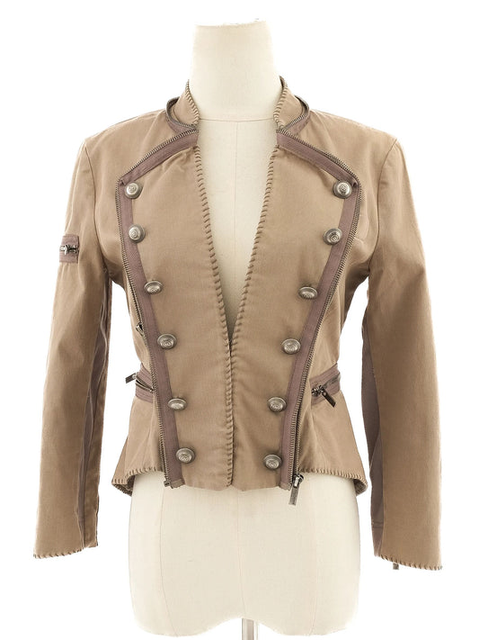 Excellent BCBGMaxazria Green Military Jacket Size XS