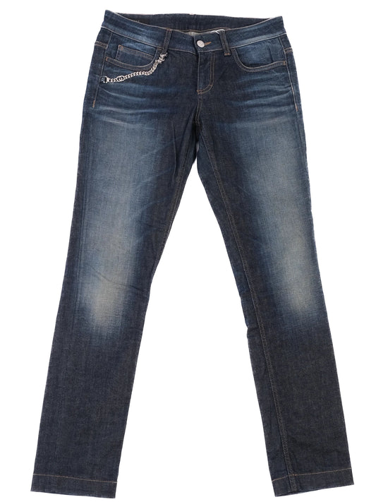 Excellent Gucci Blue Cotton Jeans Size 40 Women