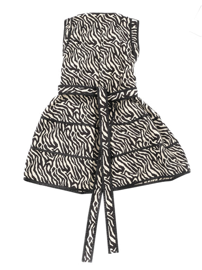 Excellent Dsquared2 Sleeveless Dress Zebra Print Size S Made in Italy