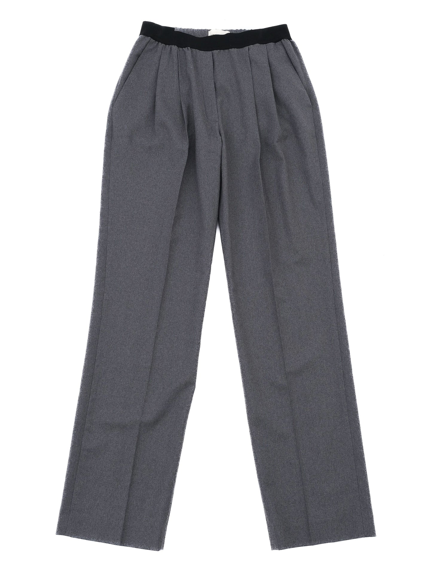 new loulou studio gray wool trousers wide leg size s