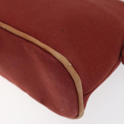 Hermes Bolide Pm Pouch Canvas Red Auth